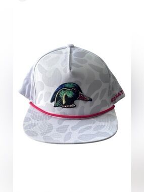 Southern String Hat Co White Camo Duck Embroidery